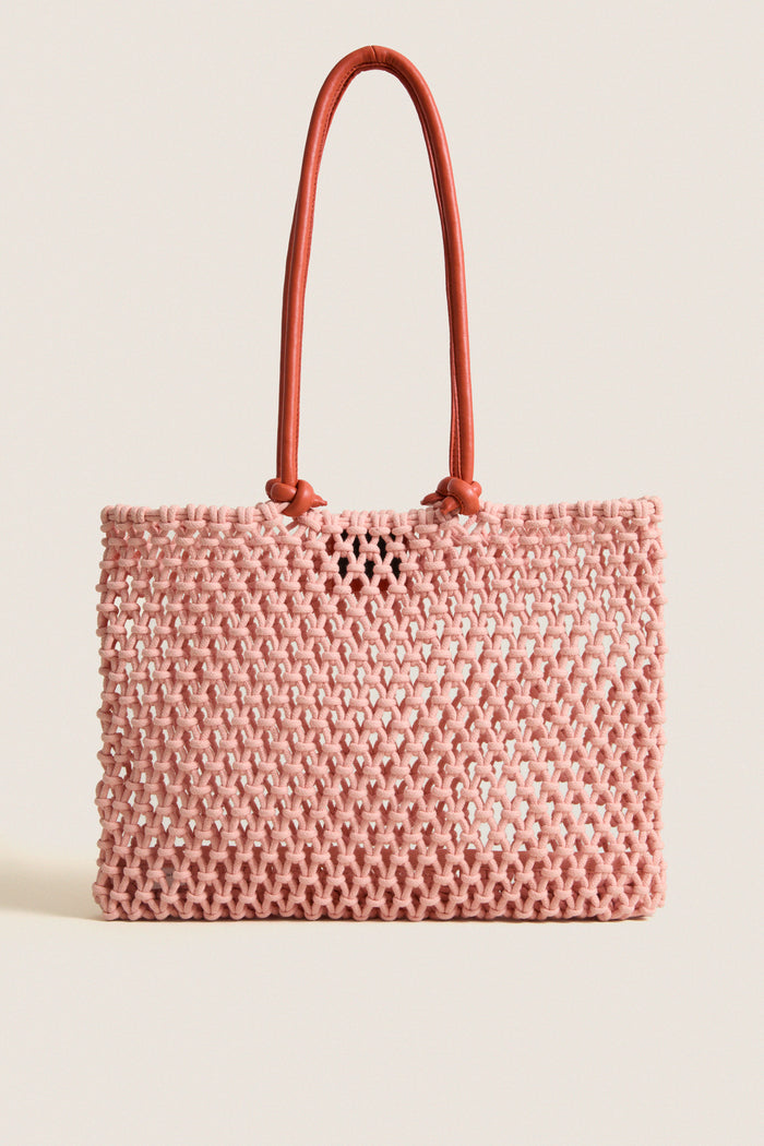 Blush with Bright Poppy Sandy Bag