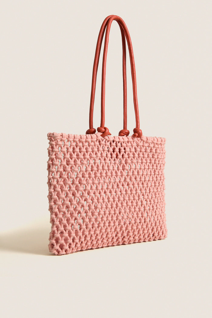 Blush with Bright Poppy Sandy Bag