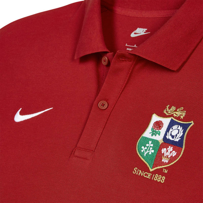 NIKE Womens Lions Mens Club Polo Red