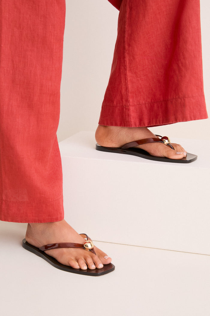 Brown Jelly Jovie Sandals