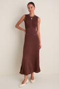 Brown Knit Ruby Dress