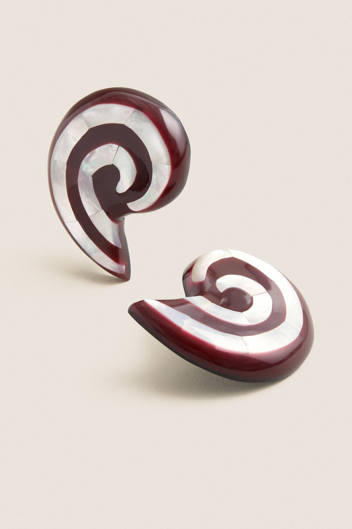 Brown Spira Earrings