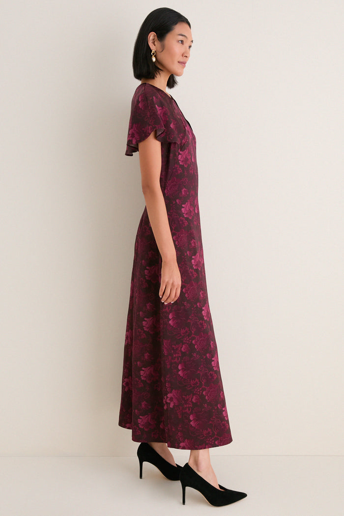 Burgundy Annabel Botanica Davina Dress
