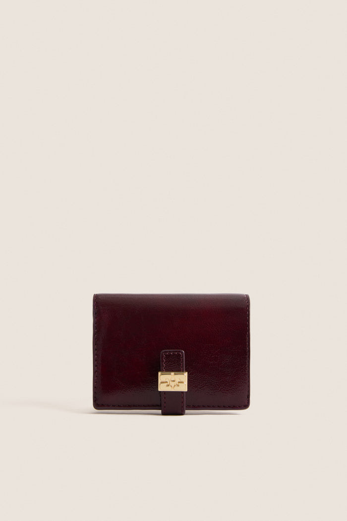 Burgundy Slim Card Holder