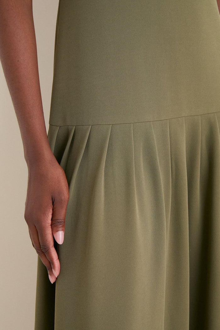 Burnt Olive Jersey Gramercy Dress