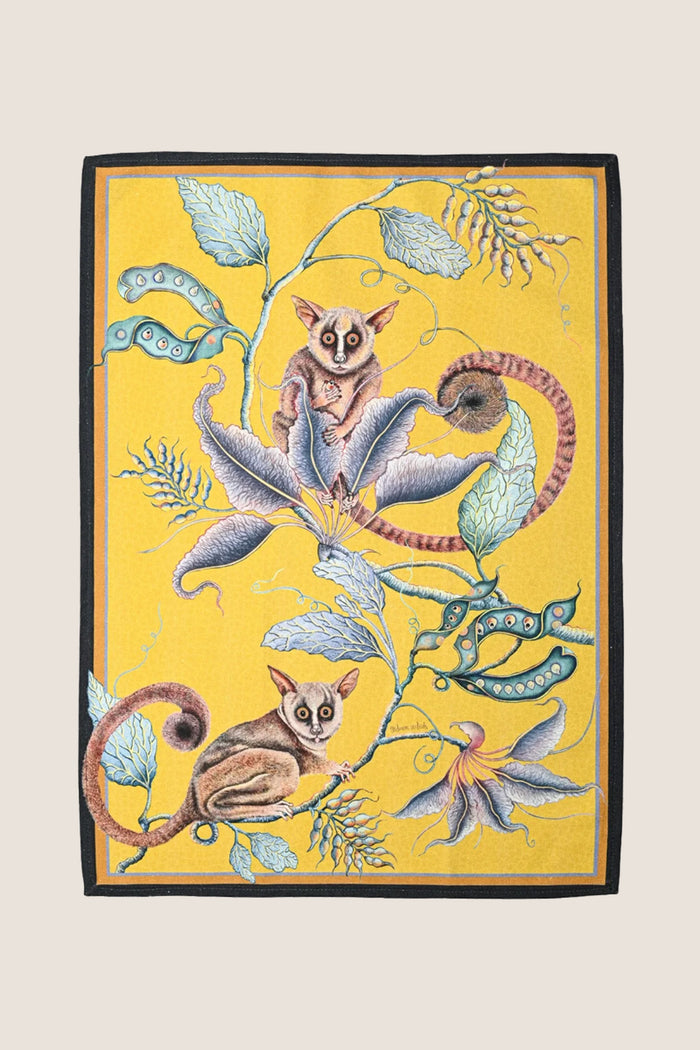Butter Bush Baby Tea Towel