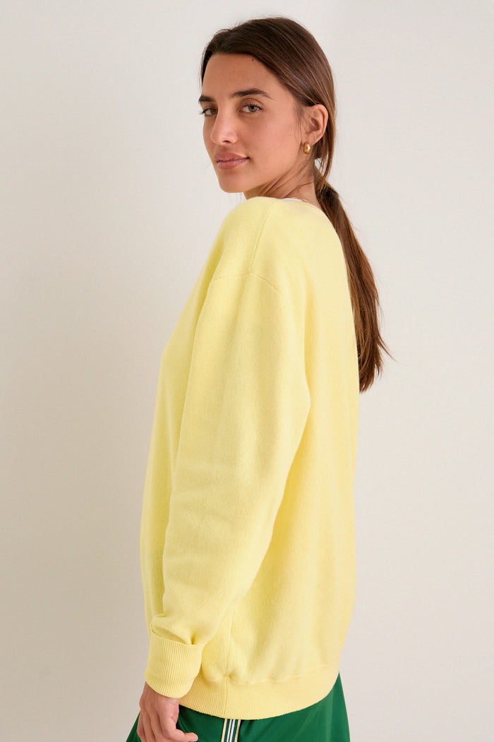 Butter Yellow Wilma V-Neck Sweater