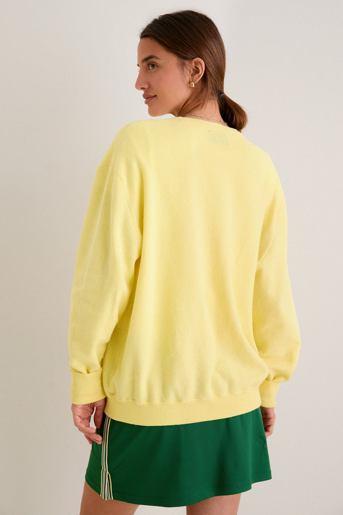 Butter Yellow Wilma V-Neck Sweater