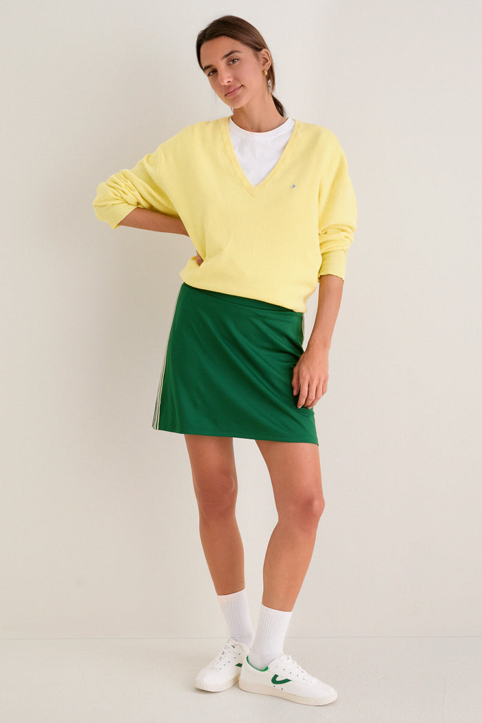 Butter Yellow Wilma V-Neck Sweater