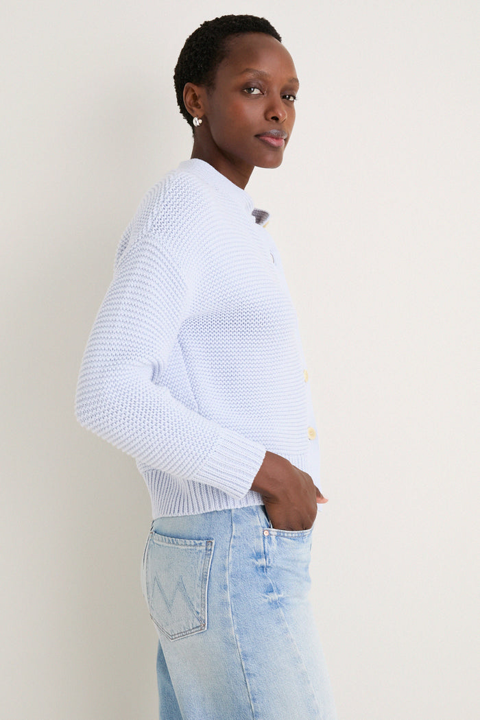 Calm Blue Nico Chunky Cardigan