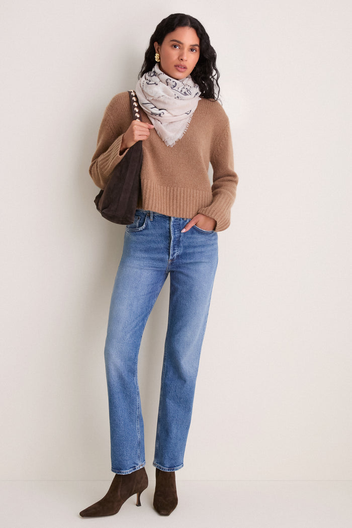 Camel Cashmere Pearce Crewneck