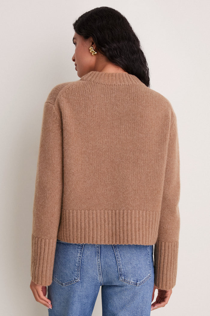 Camel Cashmere Pearce Crewneck