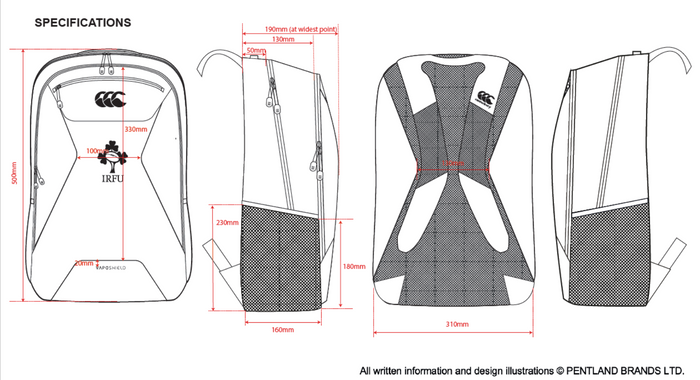 Canterbury IRFU 2024/25 Ireland Backpack