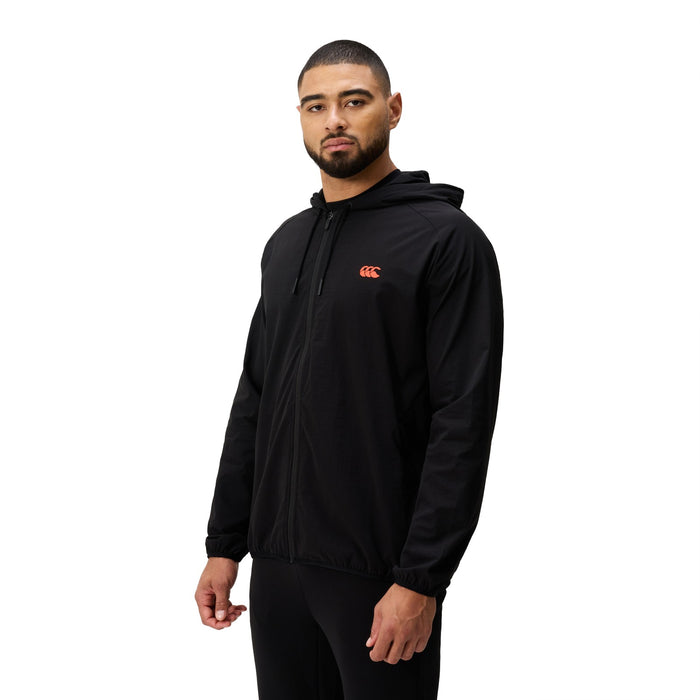 Canterbury M TEMPO WVN PCKWAY FZ JKT Blk