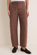 Chestnut Chino Barrel Leg Chatham Pants