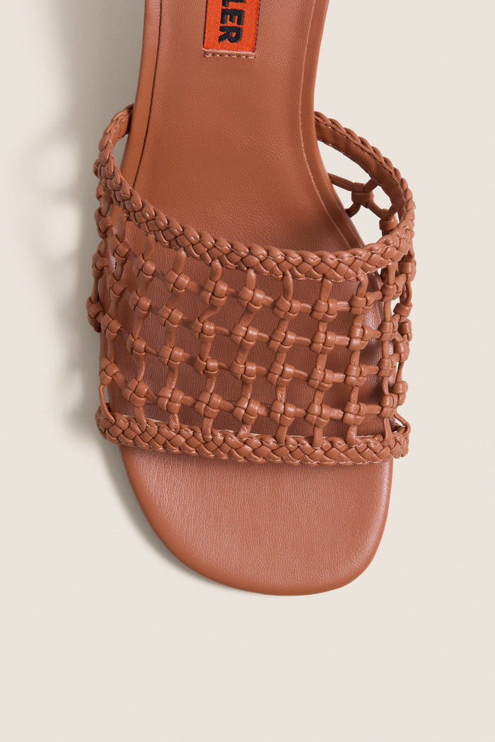 Chestnut Knotted Beep Heels