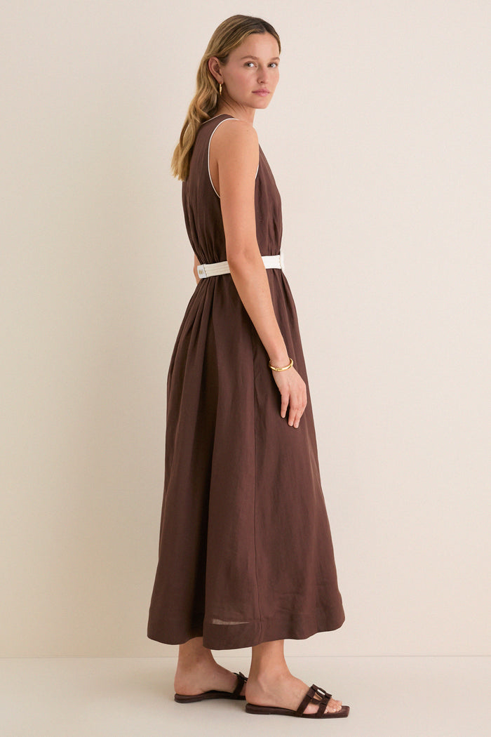 Chestnut Rope Belt Leonie Dress