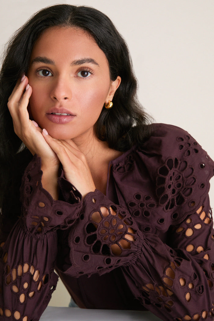 Chocolate Aislinn Blouse