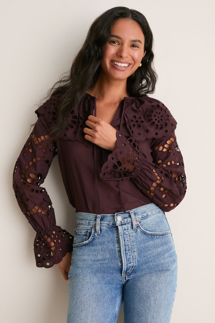 Chocolate Aislinn Blouse
