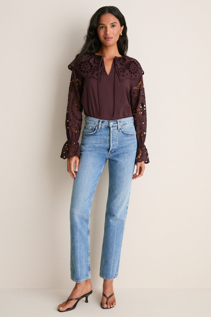 Chocolate Aislinn Blouse
