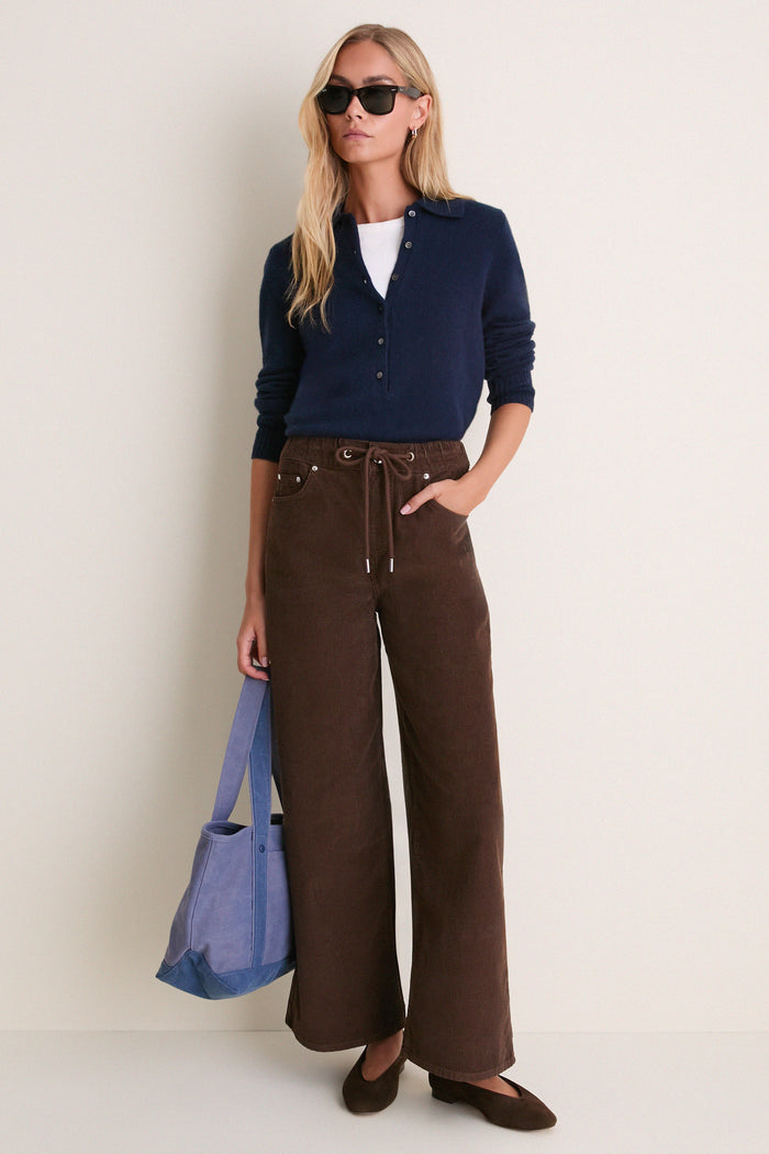 Chocolate Alicia Cord Trouser