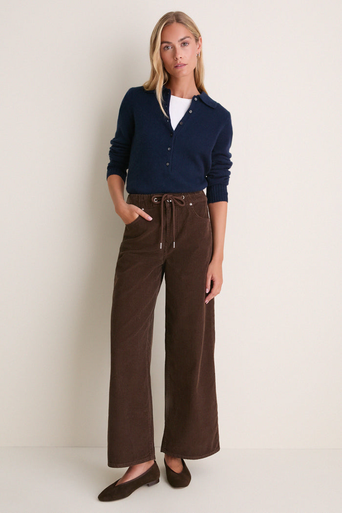 Chocolate Alicia Cord Trouser