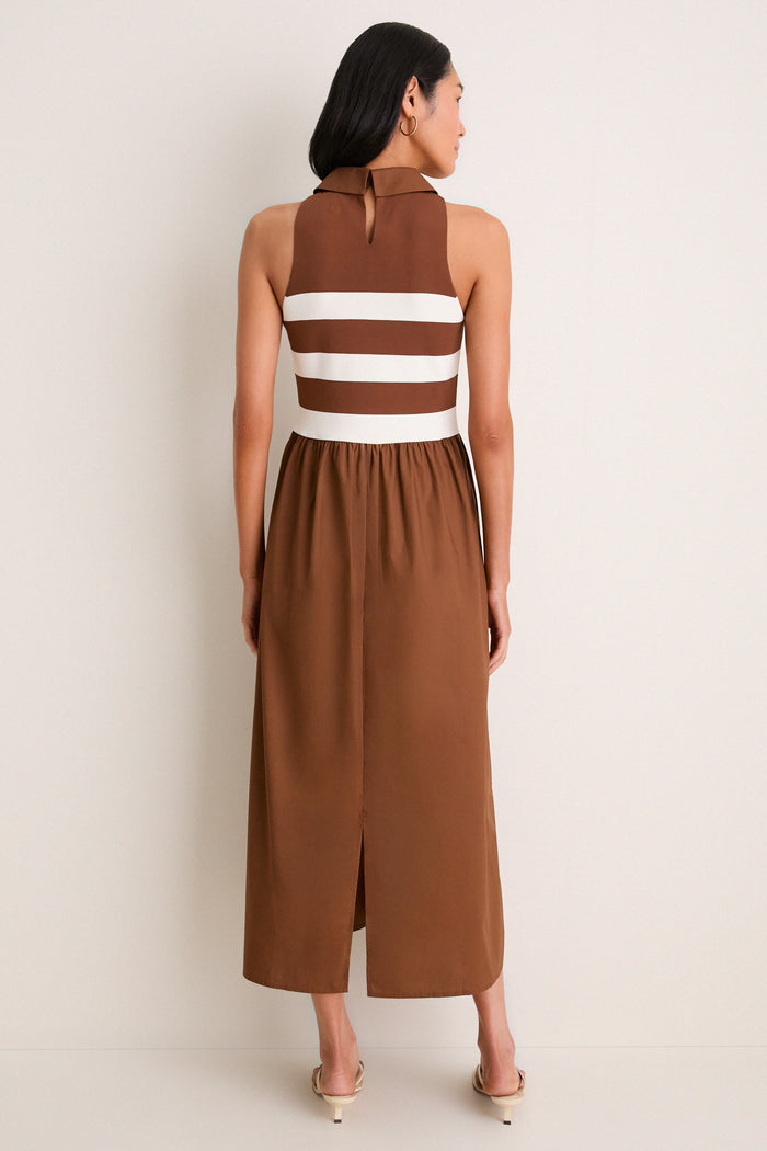 Chocolate Stripe Marina Dress