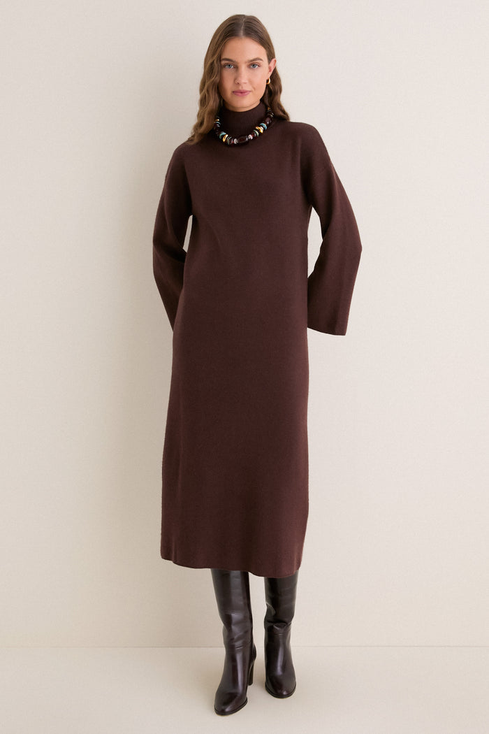 Chocolate Vivianne Midi Dress