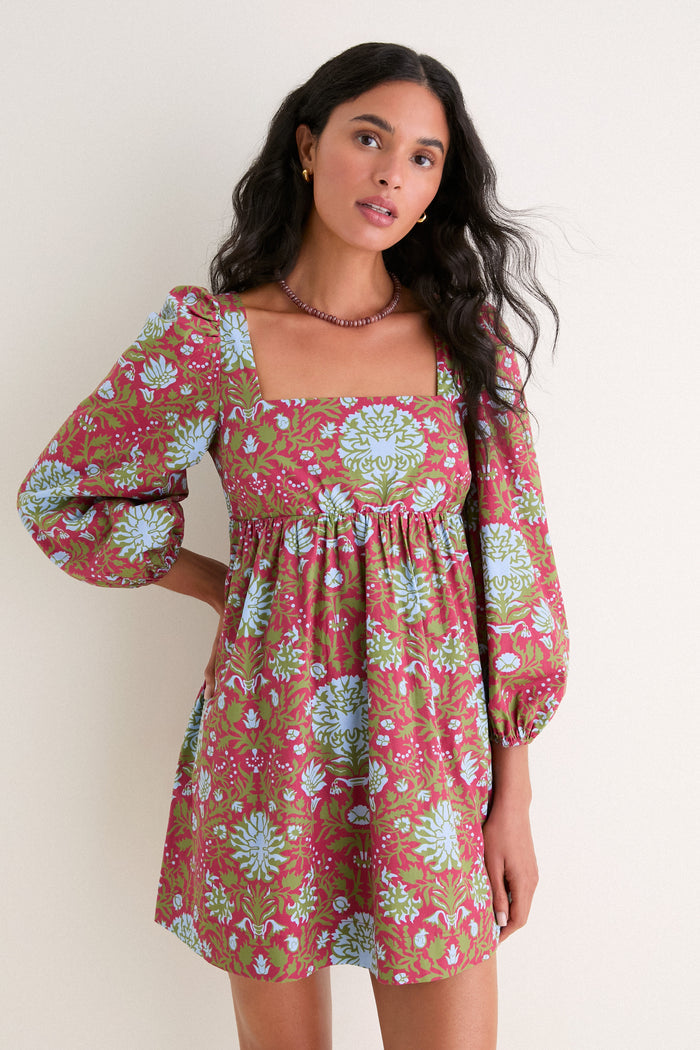 Chrysanthemum Floral Rita Mini Dress