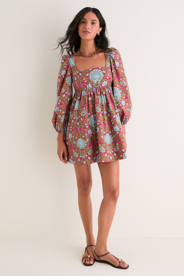 Chrysanthemum Floral Rita Mini Dress
