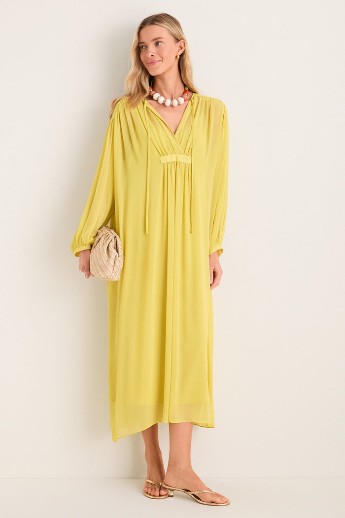 Citron Chiffon Clarisse Caftan