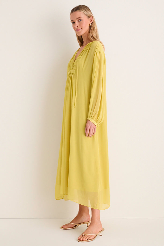 Citron Chiffon Clarisse Caftan