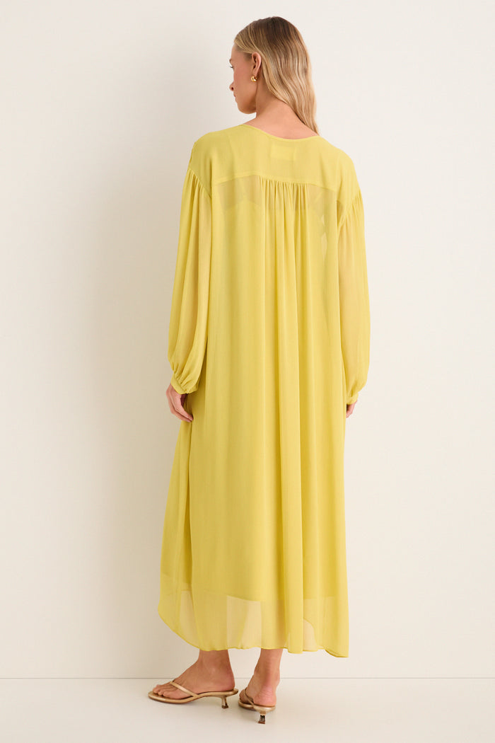 Citron Chiffon Clarisse Caftan
