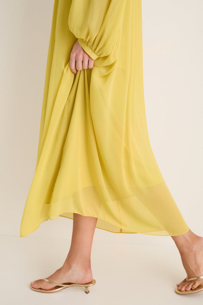 Citron Chiffon Clarisse Caftan