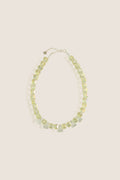 Clear and Light Yellow Glass Skadi Necklace
