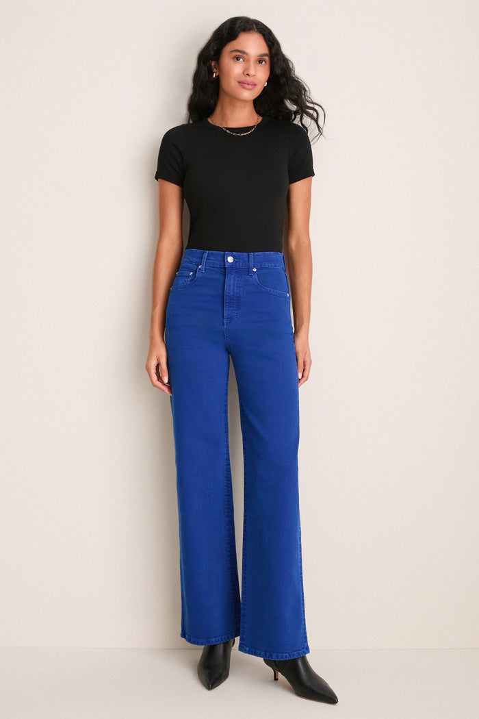 Cobalt High Rise Column Jean