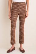 Cocoa Dot Stretch Jacquard Ashford Pants