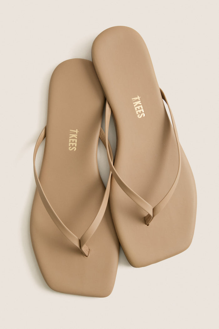 Cocobutter Square Toe Lily Flip Flops