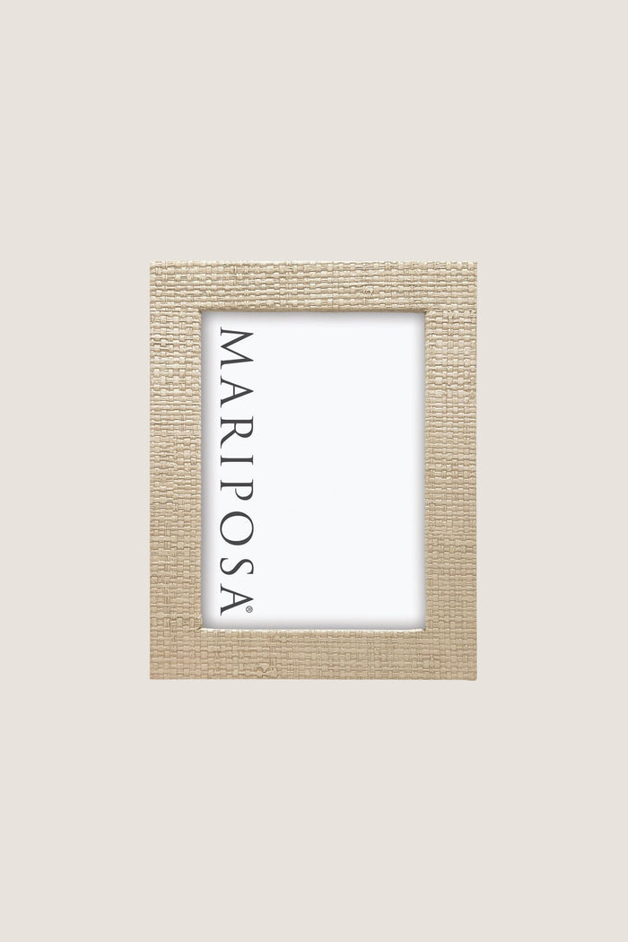 Coconut Grove Faux Grasscloth 5x7 Frame