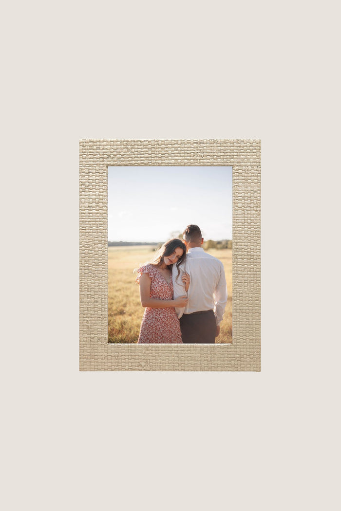 Coconut Grove Faux Grasscloth 5x7 Frame