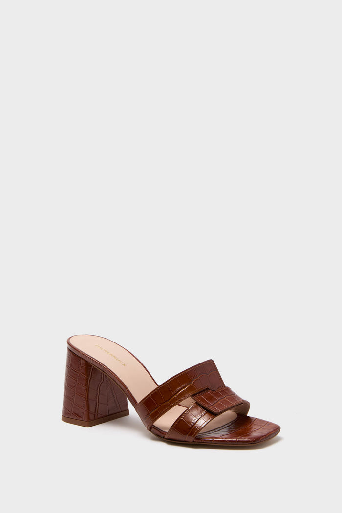 Cognac Muse Block Heels