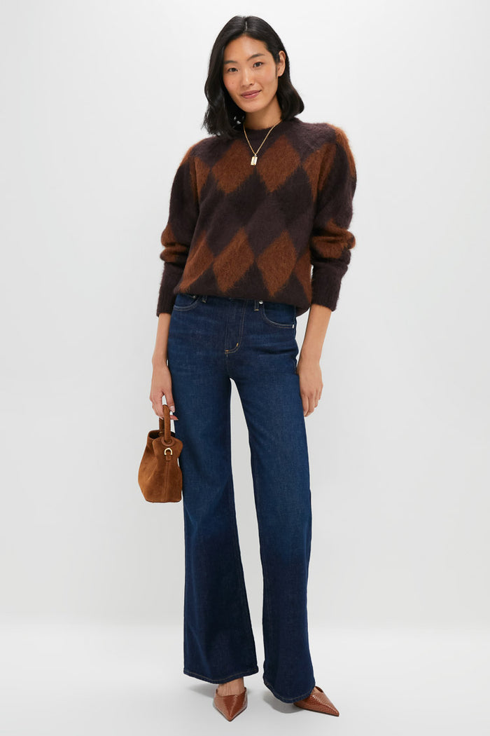 Cognac Suede Madeleine Bag