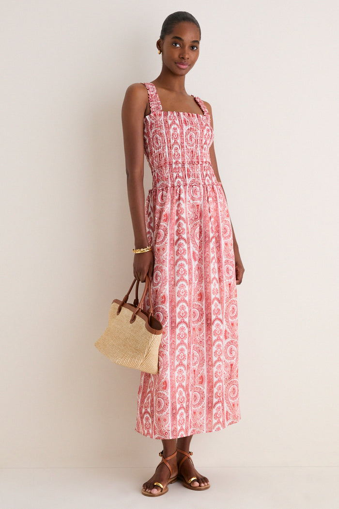 Coral Corsica Paisley Azalea Maxi Nap Dress