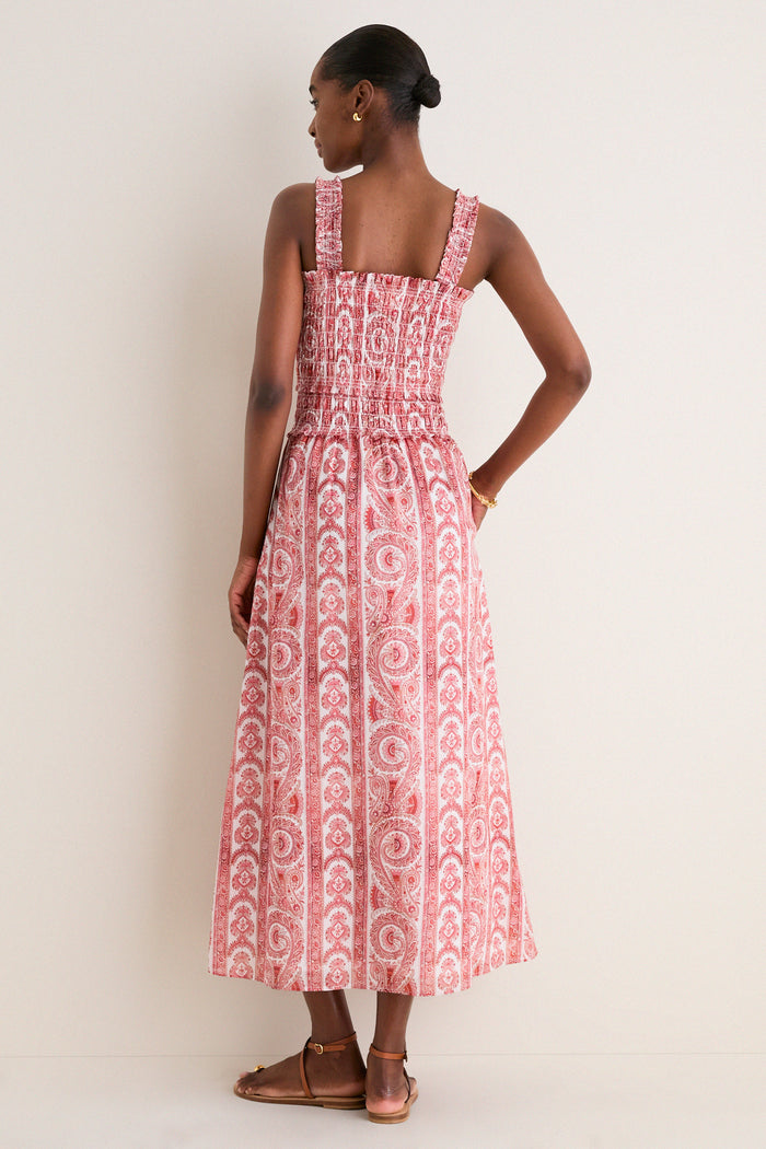 Coral Corsica Paisley Azalea Maxi Nap Dress