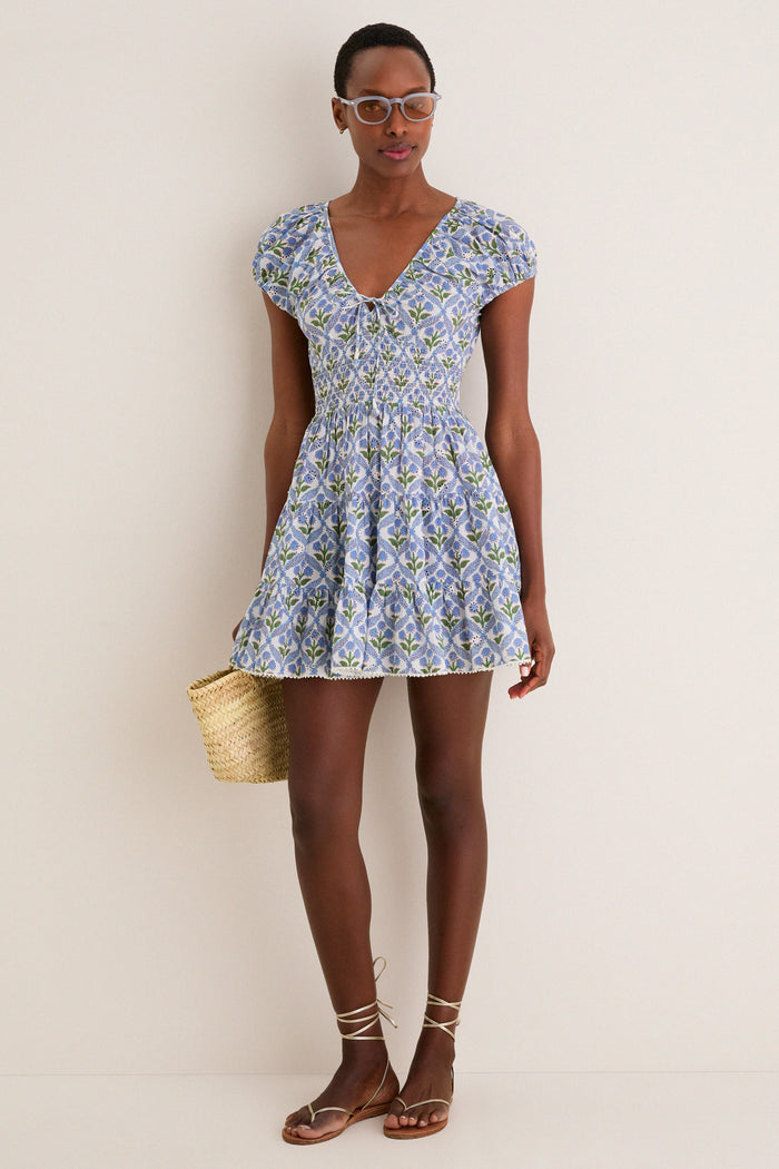 Cornflower Asterid Mini Dress