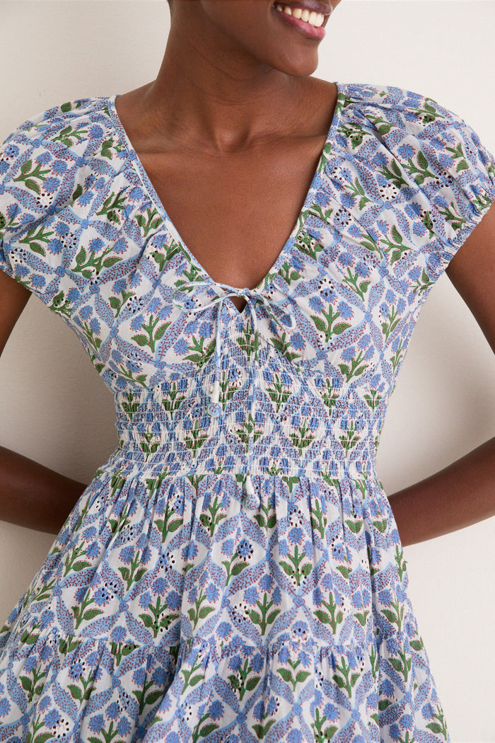 Cornflower Asterid Mini Dress