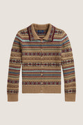 Cotton Fairisle Printed Cardigan