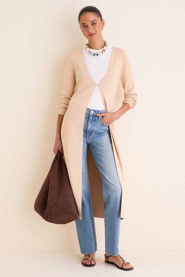 Cream Knit Aiden Duster