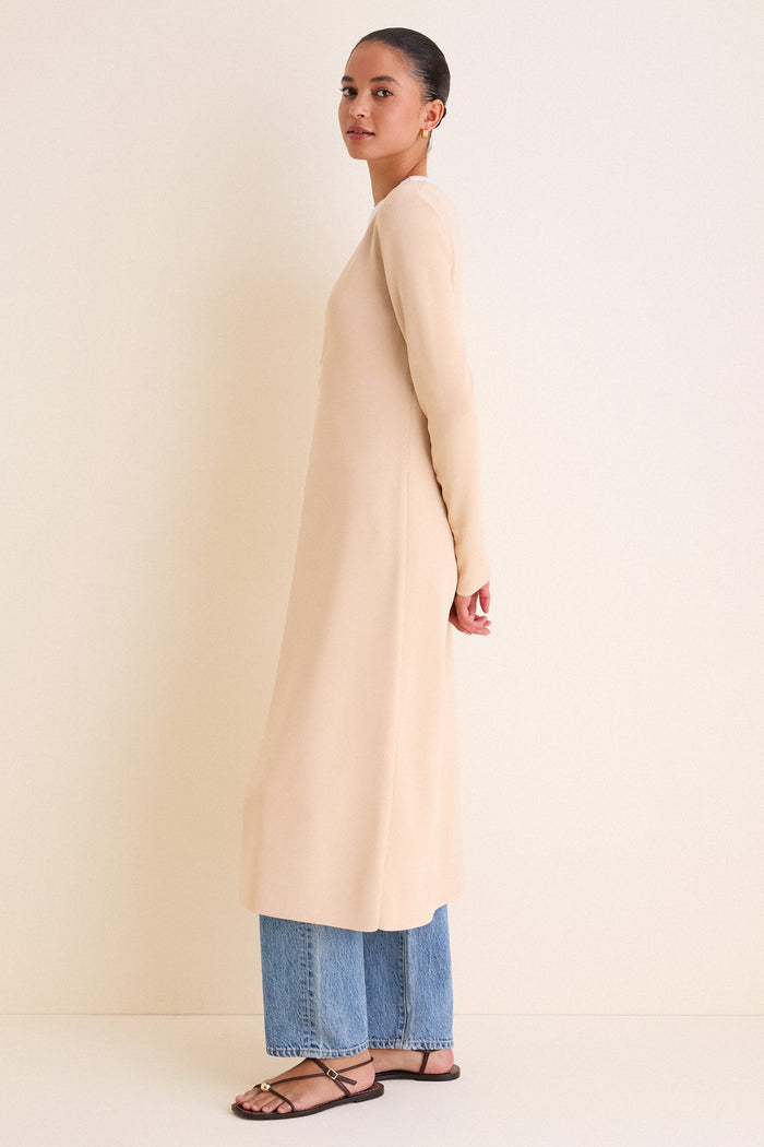 Cream Knit Aiden Duster