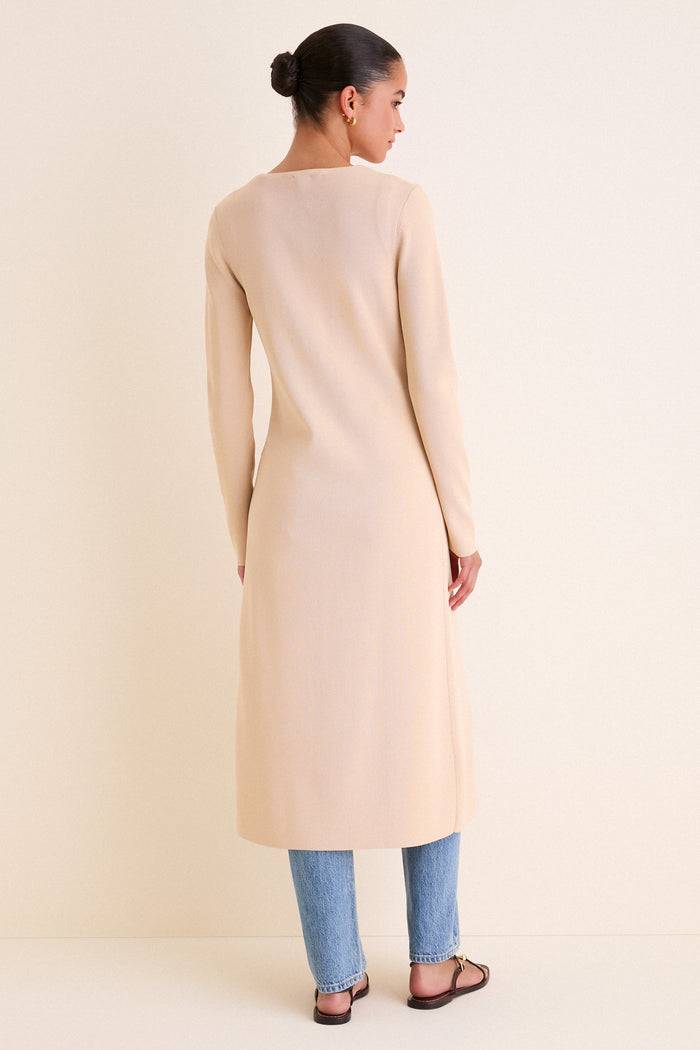 Cream Knit Aiden Duster